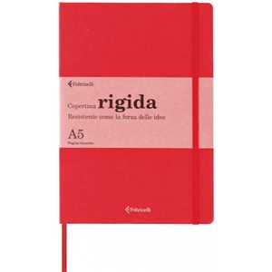 Cartoleria Taccuino Feltrinelli A5, a pagine bianche, copertina rigida, rosso - 14,8 x 21 cm Feltrinelli