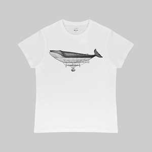 Idee regalo T-Shirt Otto d'Ambra x Feltrinelli -  Balena Dirigibile / Connection - tg. M - bianca otto d'ambra x Feltrinelli