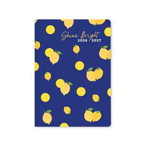 Cartoleria Diario accademico 2026-2027 Citrus A5 Giornaliero Shine bright Caimi