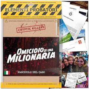 Giocattolo Omicidio di una Milionaria. Gioco investigativo Asmodee