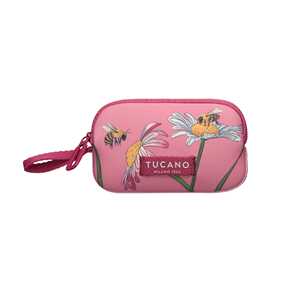 Idee regalo Custodia portachiavi Tucano Schizzo Key Pouch Bees Pink Tucano