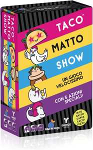 Giocattolo Taco Matto Show - Gioco di carte - Gioco Competitivo per Adulti e Bambini dai 7 Anni - 2-8 Giocatori - Durata 10min Ghenos