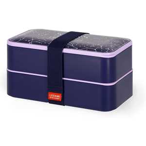 Idee regalo Legami - Porta Pranzo, Lunch Box con 3 Posate Incluse, Stars, Contenitore Porta Pranzo, Capacità 1200 ml, a Prova di Perdite Legami
