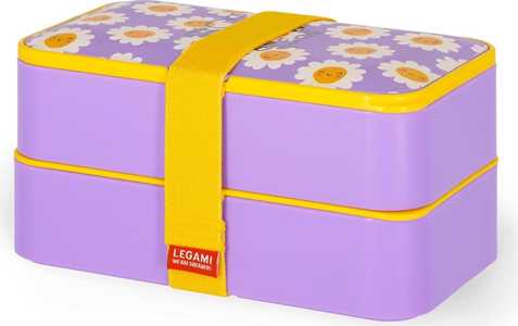 Idee regalo Legami - Porta Pranzo, Lunch Box con 3 Posate Incluse, Contenitore Porta Pranzo, Capacità 1200 ml Legami