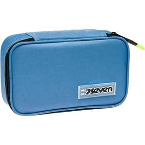 Cartoleria Astuccio rettangolare con zip Quick Case Seven Freethink Unisex - Azzurro 23,5 x 11 x 6 cm Seven
