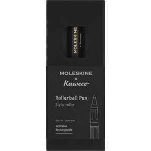 Cartoleria Moleskine x Kaweco, Penna Roller Ricaricabile in Plastica ABS Ricaricabile con 0,7 mm di Inchiostro Nero Incluso Colore Nero Moleskine