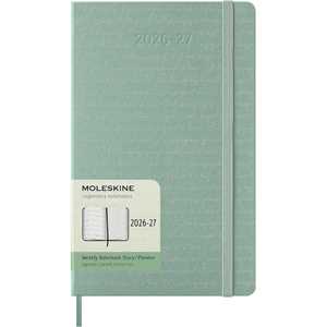 Cartoleria Agenda Moleskine 18 mesi settimanale notebook large verde rigida Moleskine