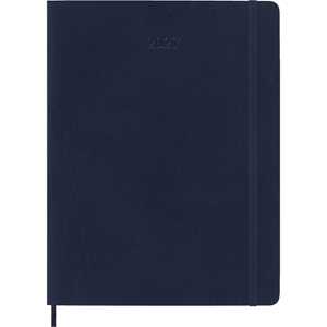 Cartoleria Agenda Moleskine 2027 12 mesi settimanale notebook XL blu morbida Moleskine