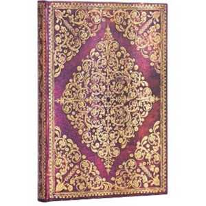 Cartoleria Taccuino Paperblanks, Diamante di Rosette, Viola, Midi, A righe - 13 x 18 cm Paperblanks