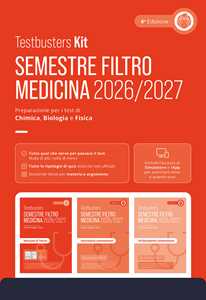 Libro Testbusters. Kit semestre filtro 2026/2027. Con software di simulazione