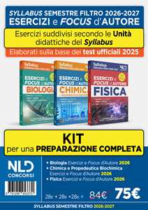 Libro Test Medicina semestre filtro. Kit esercizi e focus d'autore di Fisica Chimica e Biologia 2026. Nuova ediz. Con software di simulazione
